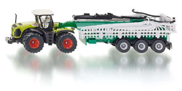 Siku 1/87 Claas Xerion Tractor with Vacuum Tanker